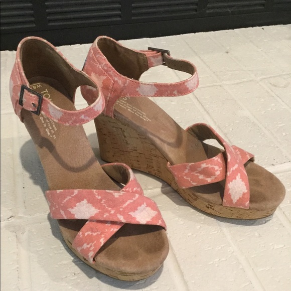 Toms Shoes - Toms Wedge Sandals 8.5